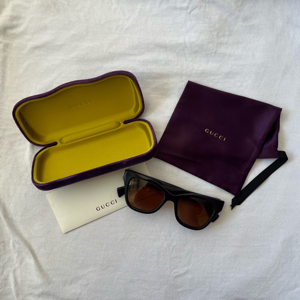 Gucci Sunglasses - Purple + Gold